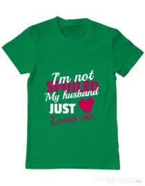 Tricou ADLER barbat I’m not spoiled Verde mediu