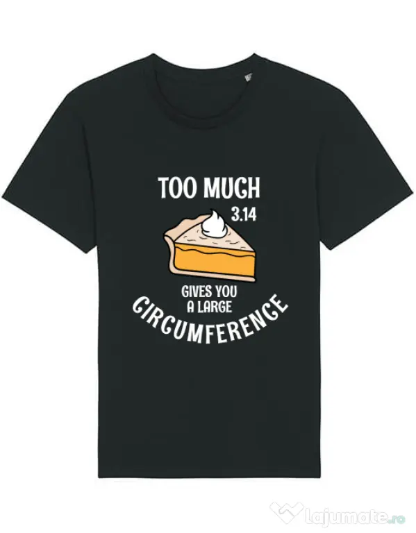 Tricou STANLEY STELLA barbat Too much pie Negru