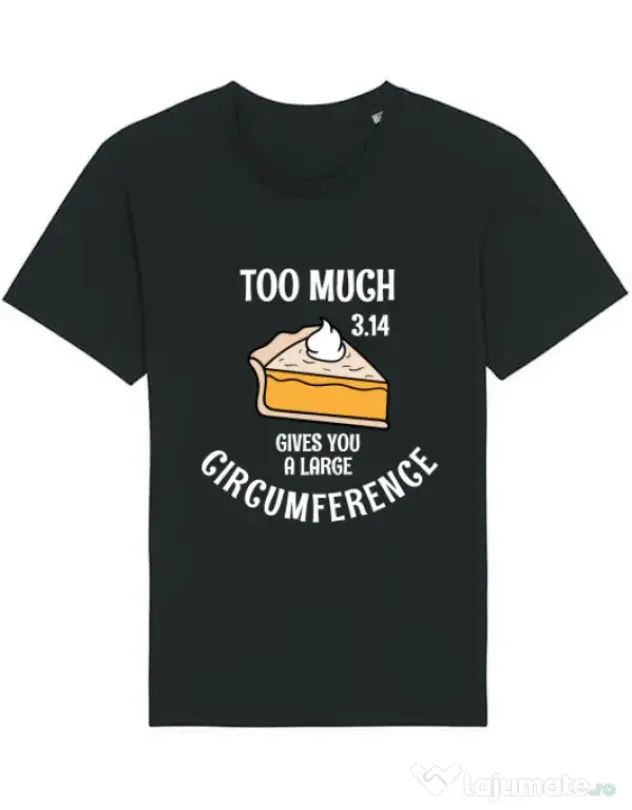 Tricou STANLEY STELLA barbat Too much pie Negru