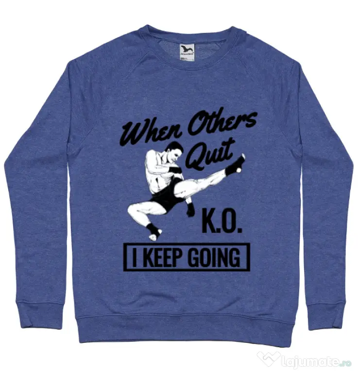 Bluza ADLER barbat I keep going Albastru melanj