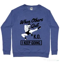 Bluza ADLER barbat I keep going Albastru melanj