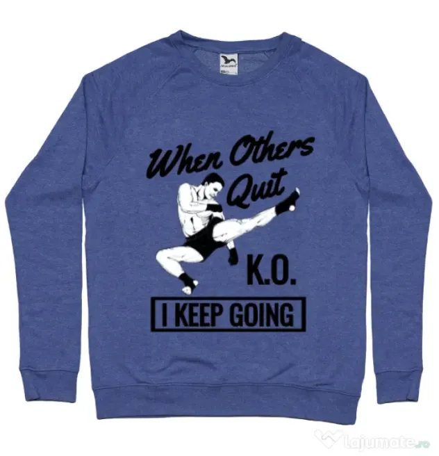 Bluza ADLER barbat I keep going Albastru melanj