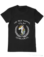 Tricou ADLER barbat Hoping for an unicorn Negru