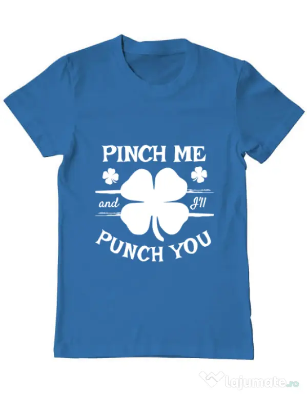 Tricou ADLER barbat Pinch me Albastru azuriu