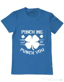 Tricou ADLER barbat Pinch me Albastru azuriu