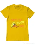 Tricou ADLER barbat Shut the duck up Galben