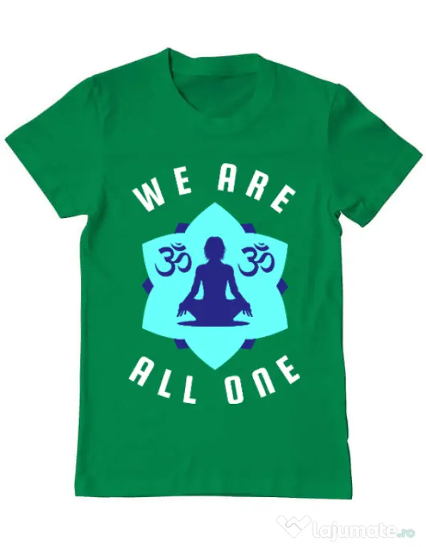 Tricou ADLER barbat We are all one Verde mediu