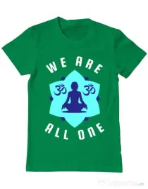 Tricou ADLER barbat We are all one Verde mediu