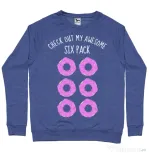 Bluza ADLER barbat Awesome sixpack Albastru melanj