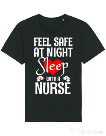 Tricou STANLEY STELLA barbat Feel safe at night Negru
