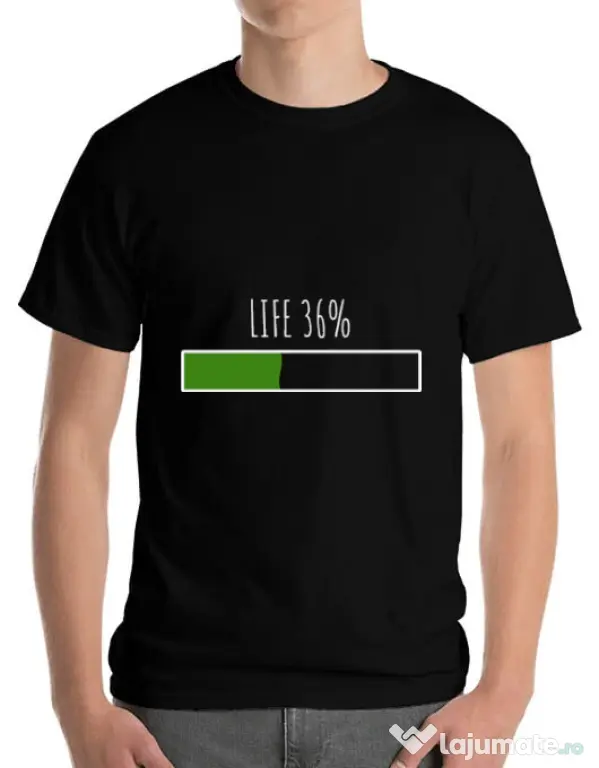 Tricou ADLER barbat Life Negru