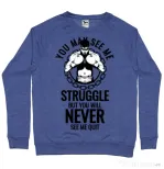 Bluza ADLER barbat Never quit Albastru melanj