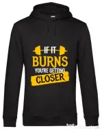 Hoodie barbat cu gluga Getting closer Negru