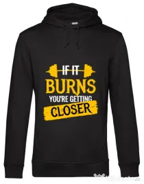 Hoodie barbat cu gluga Getting closer Negru