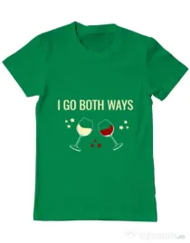 Tricou ADLER barbat I go both ways Verde mediu