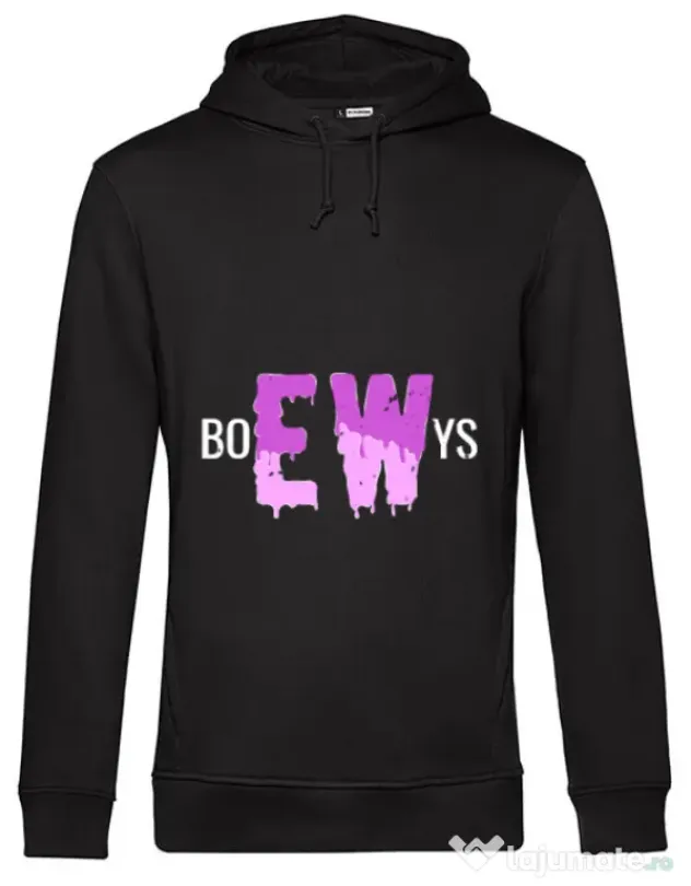 Hoodie barbat cu gluga Ew Negru