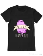 Tricou ADLER barbat Sweeter than you Negru