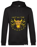Hoodie barbat cu gluga Not in the mood Negru