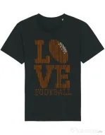Tricou STANLEY STELLA barbat Love football Negru
