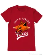 Tricou ADLER barbat Fast and strong Rosu