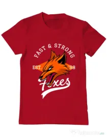 Tricou ADLER barbat Fast and strong Rosu