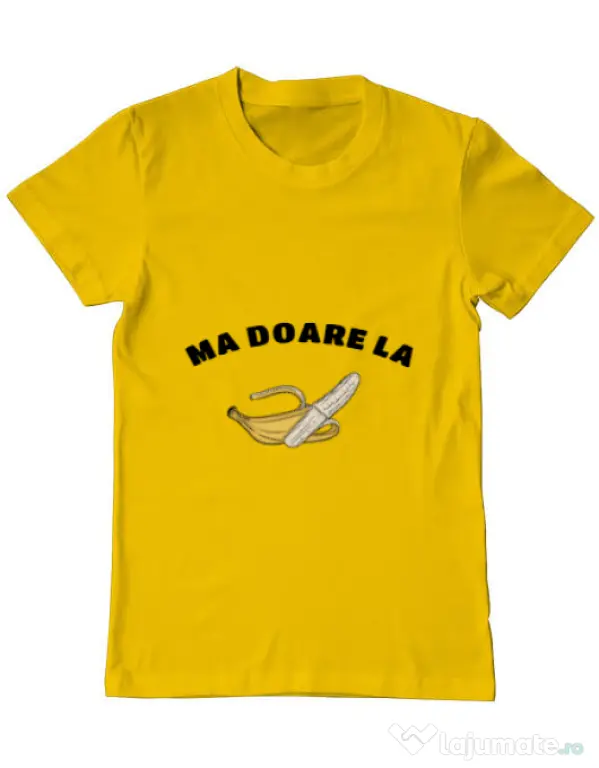 Tricou ADLER barbat Ma doare Galben