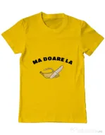 Tricou ADLER barbat Ma doare Galben