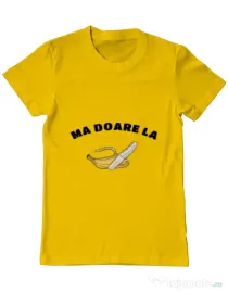 Tricou ADLER barbat Ma doare Galben