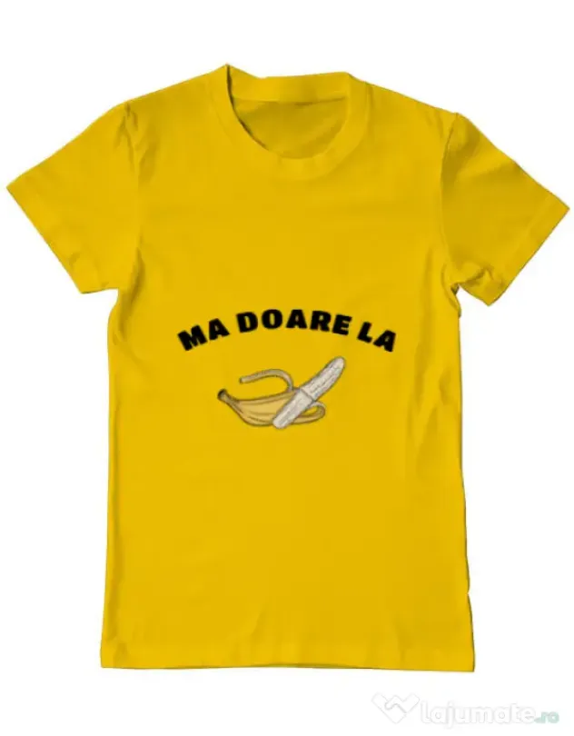 Tricou ADLER barbat Ma doare Galben
