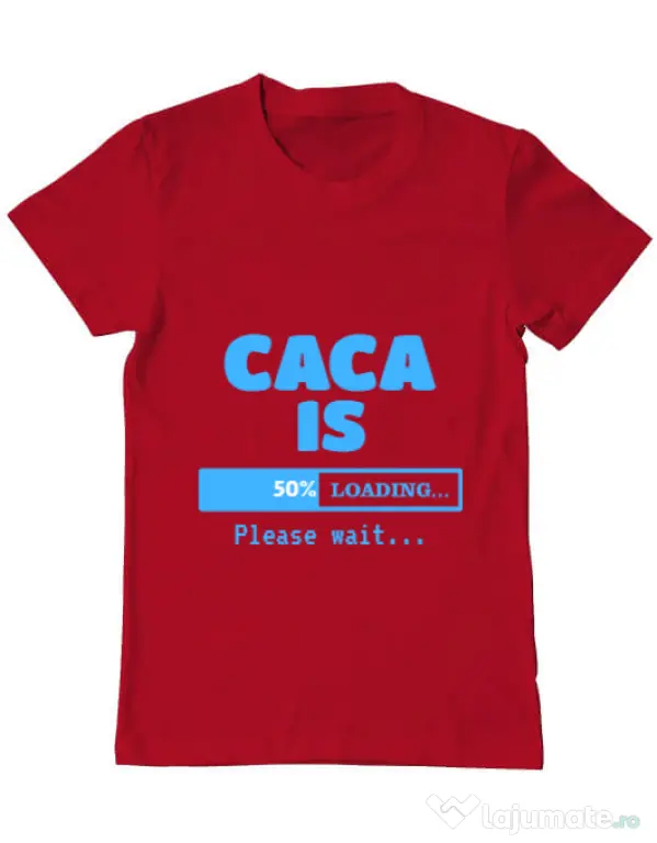 Tricou ADLER barbat Caca is loading Rosu