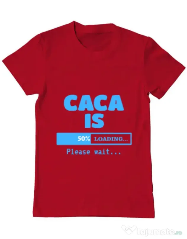 Tricou ADLER barbat Caca is loading Rosu