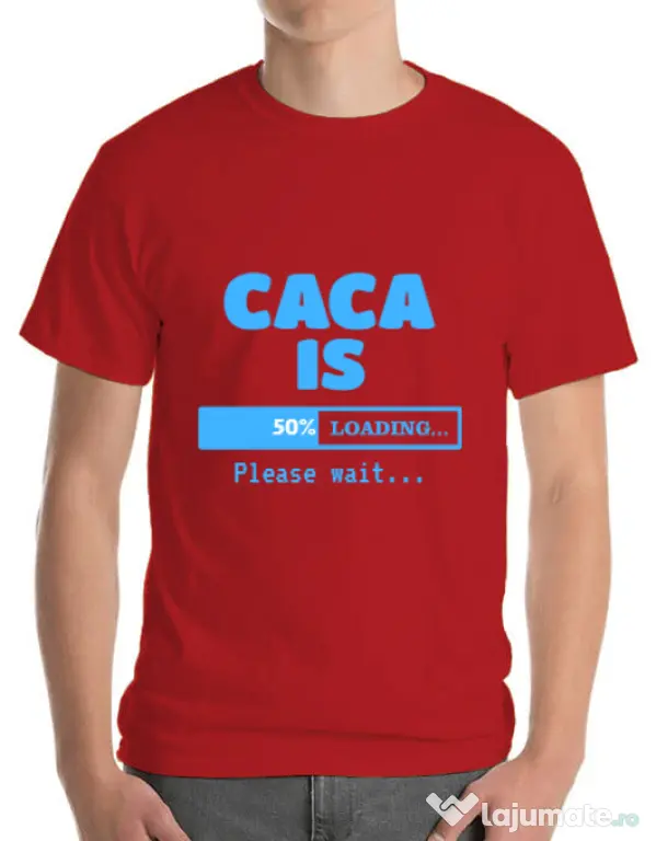 Tricou ADLER barbat Caca is loading Rosu