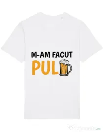 Tricou STANLEY STELLA barbat M-am facut pulbere Alb