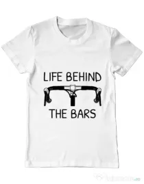 Tricou ADLER barbat Life behind the bars Alb