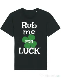 Tricou STANLEY STELLA barbat Rub me for luck Negru