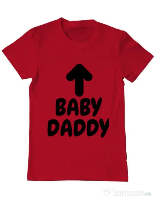Tricou ADLER barbat Baby daddy Rosu
