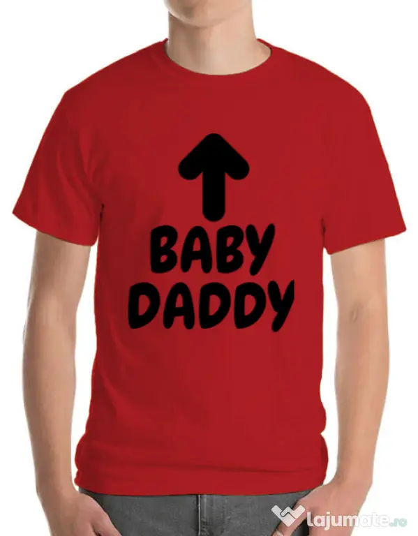 Tricou ADLER barbat Baby daddy Rosu