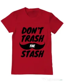 Tricou ADLER barbat Do not trash the stash Rosu