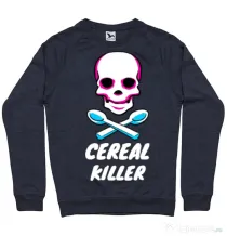 Bluza ADLER barbat Cereal killer Denim inchis