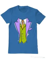 Tricou ADLER barbat Gentleman suit Albastru azuriu