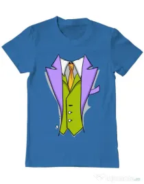 Tricou ADLER barbat Gentleman suit Albastru azuriu