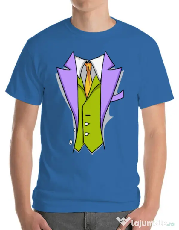 Tricou ADLER barbat Gentleman suit Albastru azuriu