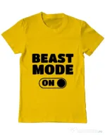 Tricou ADLER barbat Beast mode Galben