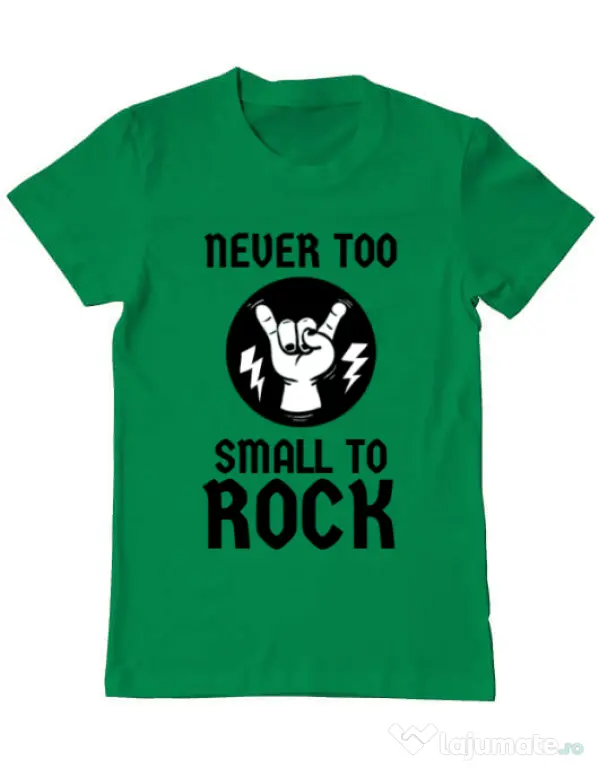 Tricou ADLER barbat Never too small to rock Verde mediu