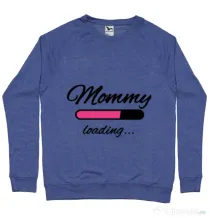 Bluza ADLER barbat Mommy loading Albastru melanj