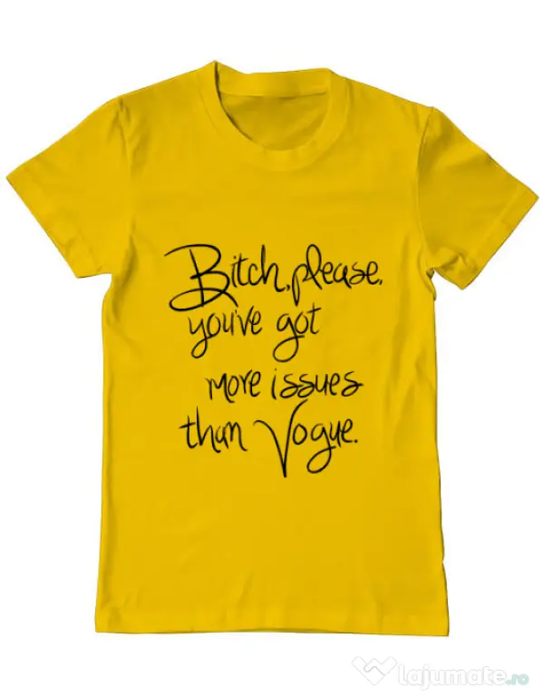 Tricou ADLER barbat Vogue issues Galben