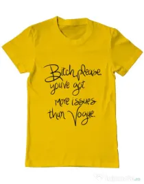 Tricou ADLER barbat Vogue issues Galben