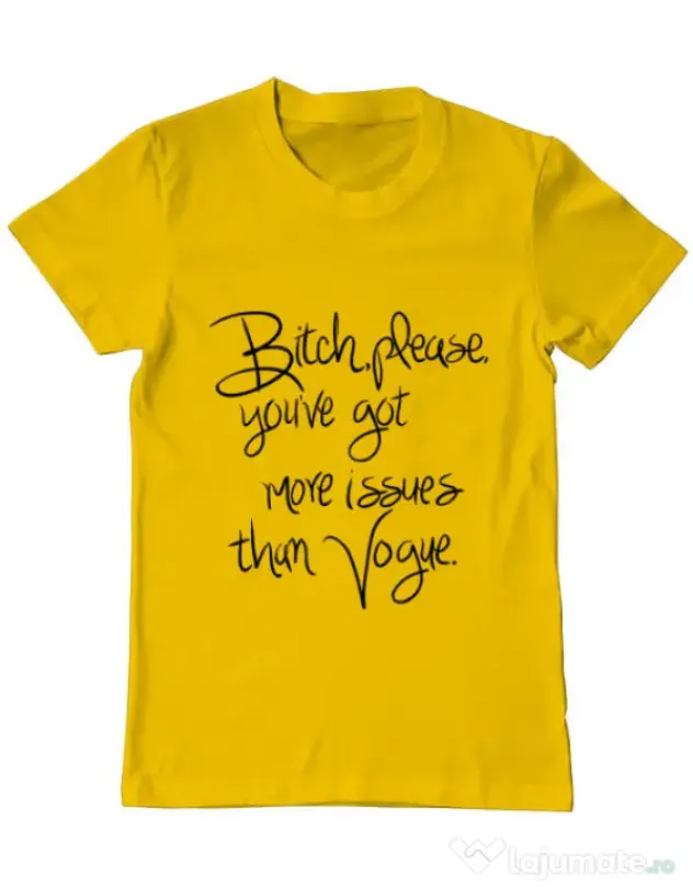 Tricou ADLER barbat Vogue issues Galben
