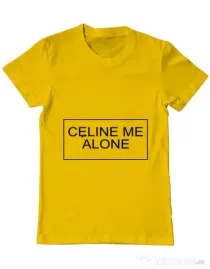Tricou ADLER barbat Celine me alone Galben