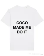 Tricou STANLEY STELLA barbat Coco made me do it Alb